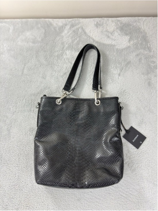 RUDSAK Handbags - Rudsak Ruma Snake Skin Leather Shoulder Bag Black